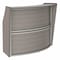 Linea Italia Reception Desk 32 in D X 46 in H, 72 in W X Thermofused Laminate, Ash ZUD290 - alternate 1